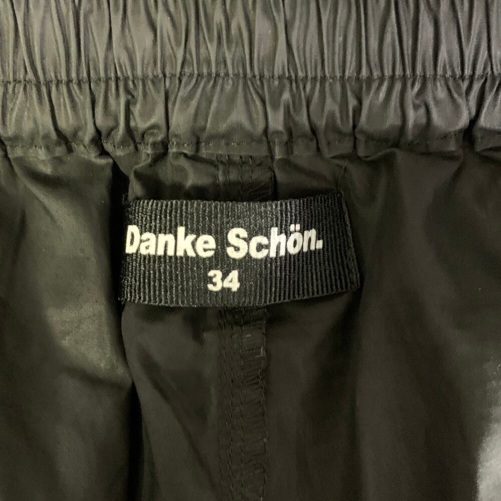 DANKE SCHON Size M Black Solid Cotton Baggy Shorts - Picture 3 of 3